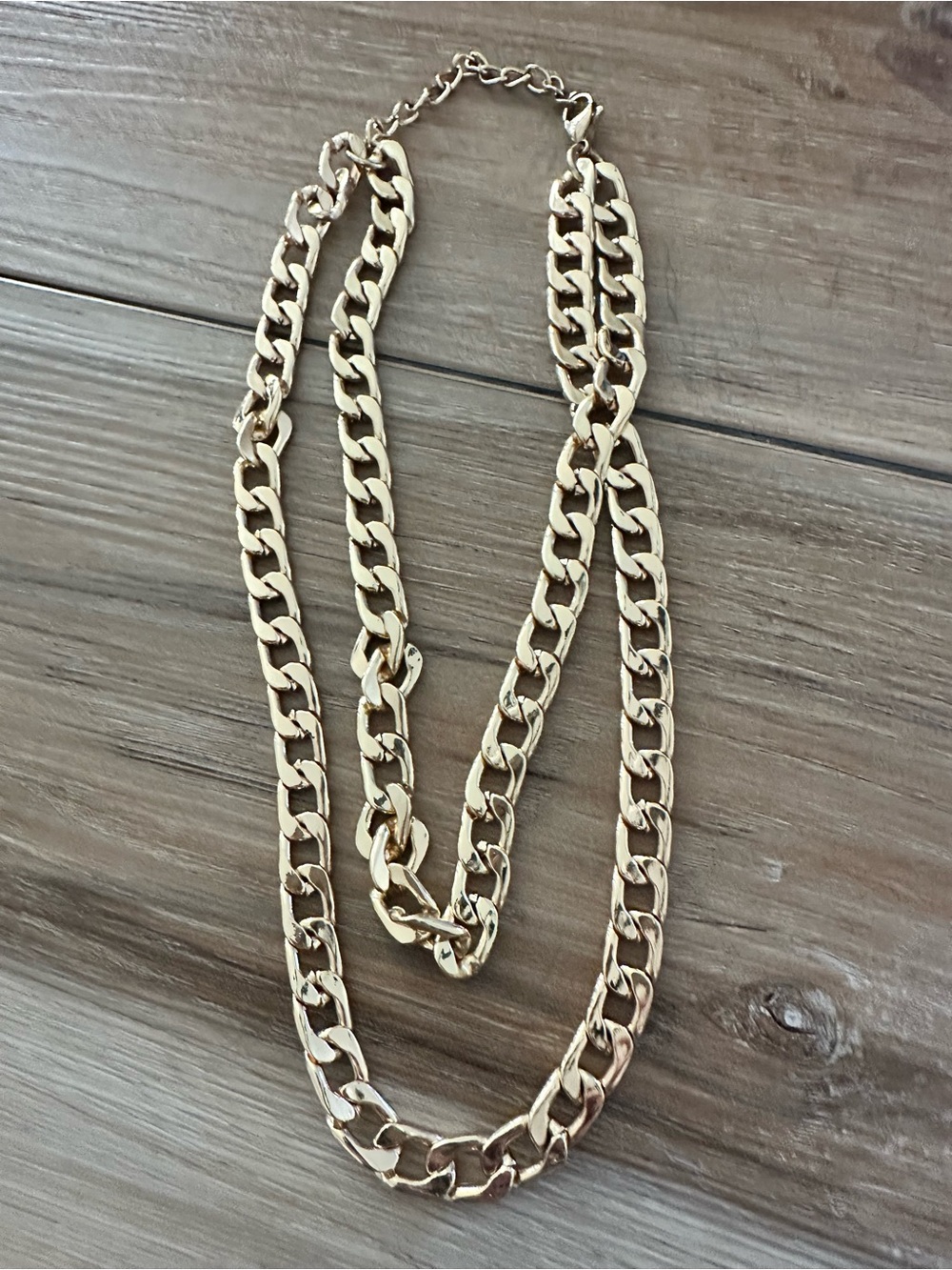 Cuban Link Chunky Double Strand Necklace